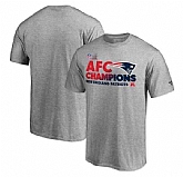 Men's New England Patriots Pro Line by Fanatics Branded 2016 AFC Conference Champions Trophy Collection Locker Room T-Shirt - Heathered Gray FengYun,baseball caps,new era cap wholesale,wholesale hats